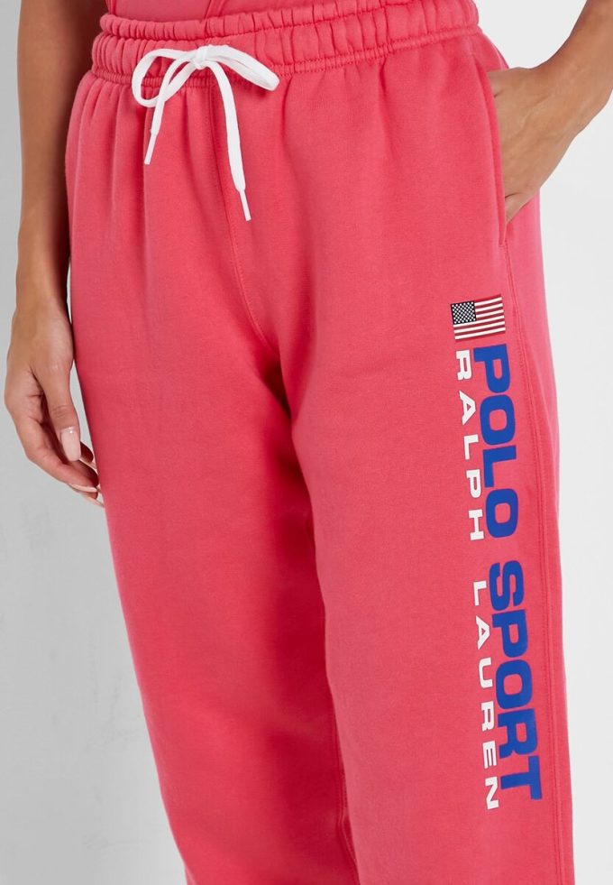 Pink Women’s Ralph Lauren High Waist Ankle Sweatpants Pink Women’s Ralph Lauren High Waist Ankle Sweatpants
