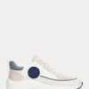 Pink Women’s Ralph Lauren Reaghan Logo Jacquard & Leather Sneakers Pink Women’s Ralph Lauren Reaghan Logo Jacquard & Leather Sneakers