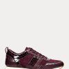 Purple Women’s Ralph Lauren Colten Embossed Leather & Suede Sneakers Purple Women’s Ralph Lauren Colten Embossed Leather & Suede Sneakers