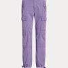 Purple Women’s Ralph Lauren Featherweight Twill Cargo Ankle Pants Purple Women’s Ralph Lauren Featherweight Twill Cargo Ankle Pants