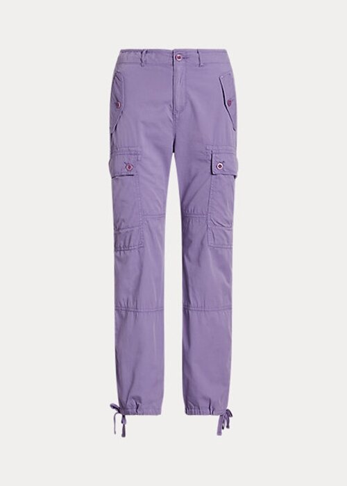 Purple Women’s Ralph Lauren Featherweight Twill Cargo Ankle Pants Purple Women’s Ralph Lauren Featherweight Twill Cargo Ankle Pants