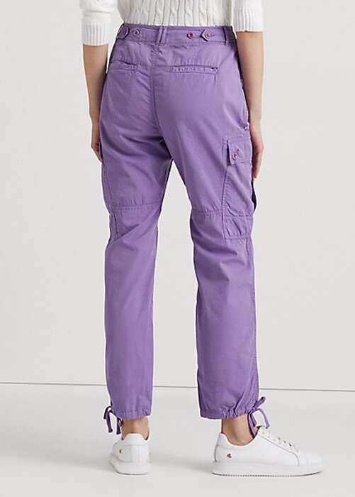 Purple Women’s Ralph Lauren Featherweight Twill Cargo Ankle Pants Purple Women’s Ralph Lauren Featherweight Twill Cargo Ankle Pants