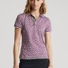 Purple Women’s Ralph Lauren Tailored Fit Stretch Jersey Polo Shirts Purple Women’s Ralph Lauren Tailored Fit Stretch Jersey Polo Shirts