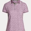 Purple Women’s Ralph Lauren Tailored Fit Stretch Jersey Polo Shirts Purple Women’s Ralph Lauren Tailored Fit Stretch Jersey Polo Shirts
