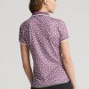 Purple Women’s Ralph Lauren Tailored Fit Stretch Jersey Polo Shirts Purple Women’s Ralph Lauren Tailored Fit Stretch Jersey Polo Shirts