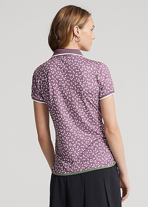 Purple Women’s Ralph Lauren Tailored Fit Stretch Jersey Polo Shirts Purple Women’s Ralph Lauren Tailored Fit Stretch Jersey Polo Shirts