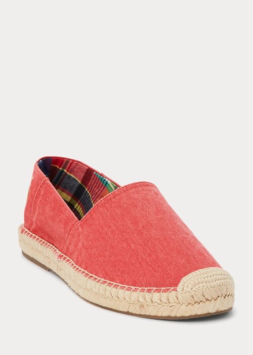 Red Men’s Ralph Lauren Cevio Washed Canvas Espadrille Red Men’s Ralph Lauren Cevio Washed Canvas Espadrille