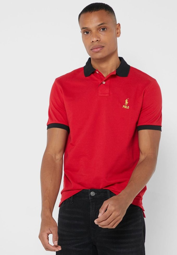 Red Men’s Ralph Lauren Essential T Shirts Red Men’s Ralph Lauren Essential T Shirts