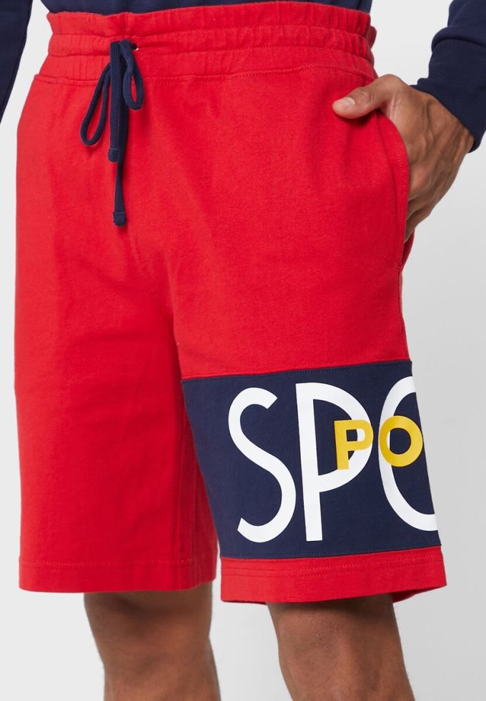 Red Men’s Ralph Lauren Logo Shorts Red Men’s Ralph Lauren Logo Shorts