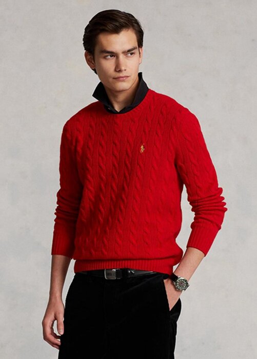 Red Men’s Ralph Lauren Lunar New Year Wool-cashmere Jumper Sweaters Red Men’s Ralph Lauren Lunar New Year Wool-cashmere Jumper Sweaters