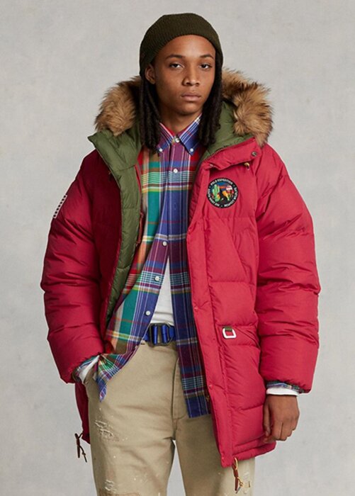 Red Men’s Ralph Lauren Reversible Down Parka Jackets Red Men’s Ralph Lauren Reversible Down Parka Jackets