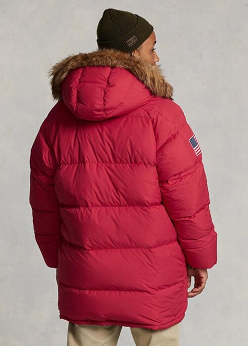 Red Men’s Ralph Lauren Reversible Down Parka Jackets Red Men’s Ralph Lauren Reversible Down Parka Jackets