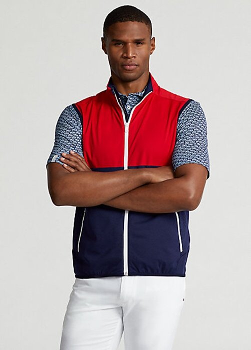 Red / Navy Men’s Ralph Lauren Water-Repellent Packable Vest Red / Navy Men’s Ralph Lauren Water-Repellent Packable Vest
