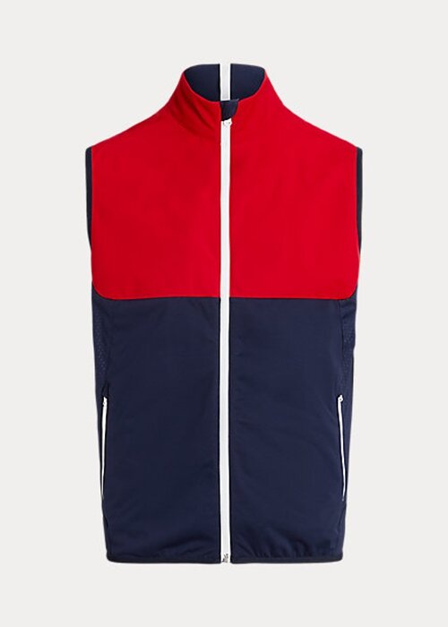 Red / Navy Men’s Ralph Lauren Water-Repellent Packable Vest Red / Navy Men’s Ralph Lauren Water-Repellent Packable Vest