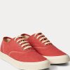 Red Women’s Ralph Lauren Canvas Sneakers