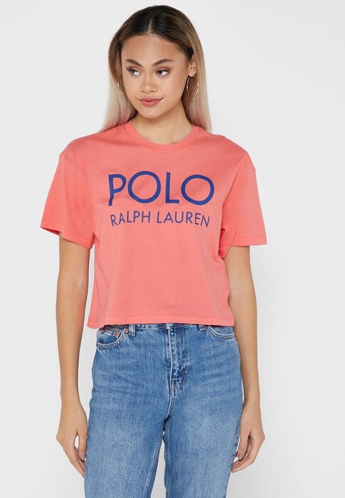 Red Women’s Ralph Lauren Graphic Logo T Shirts Red Women’s Ralph Lauren Graphic Logo T Shirts