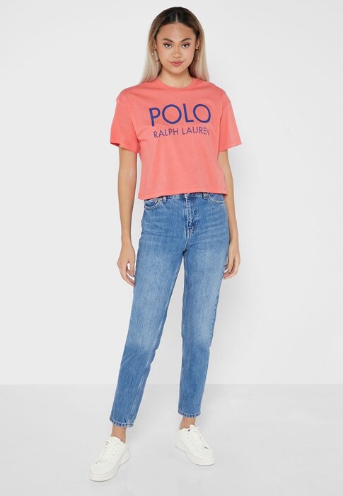 Red Women’s Ralph Lauren Graphic Logo T Shirts Red Women’s Ralph Lauren Graphic Logo T Shirts