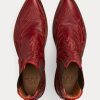 Red Women’s Ralph Lauren Lottie Embroidered Leather Boots Red Women’s Ralph Lauren Lottie Embroidered Leather Boots