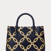 Refined Navy/Modern Gold Women’s Ralph Lauren Foil-Print Leather Medium Marcy Satchel Bags Refined Navy/Modern Gold Women’s Ralph Lauren Foil-Print Leather Medium Marcy Satchel Bags