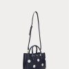 Refined Navy/Vanilla Women’s Ralph Lauren Polka-Dot Leather Small Marcy Satchel Bags Refined Navy/Vanilla Women’s Ralph Lauren Polka-Dot Leather Small Marcy Satchel Bags