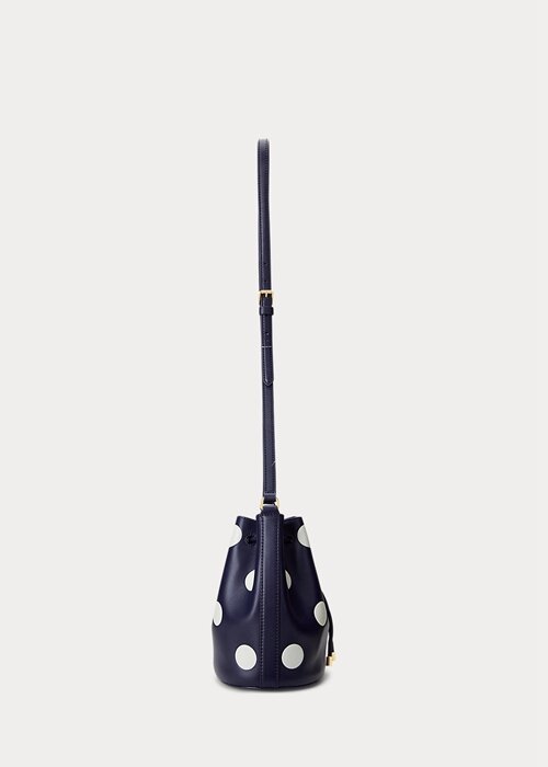 Refined Navy/Vanilla Women’s Ralph Lauren Polka-Dot Medium Andie Handbag Refined Navy/Vanilla Women’s Ralph Lauren Polka-Dot Medium Andie Handbag