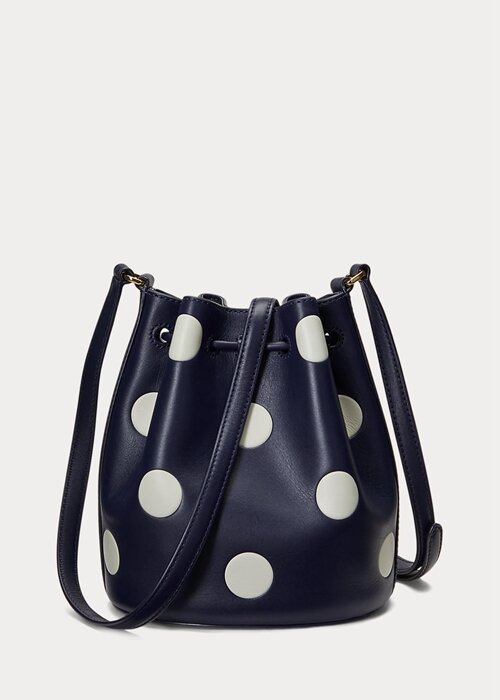 Refined Navy/Vanilla Women’s Ralph Lauren Polka-Dot Medium Andie Handbag Refined Navy/Vanilla Women’s Ralph Lauren Polka-Dot Medium Andie Handbag