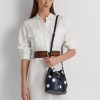 Refined Navy/Vanilla Women’s Ralph Lauren Polka-Dot Medium Andie Handbag Refined Navy/Vanilla Women’s Ralph Lauren Polka-Dot Medium Andie Handbag