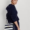 Refined Navy/White Stripe Women’s Ralph Lauren Striped Leather Medium Farrah Satchel Bags Refined Navy/White Stripe Women’s Ralph Lauren Striped Leather Medium Farrah Satchel Bags