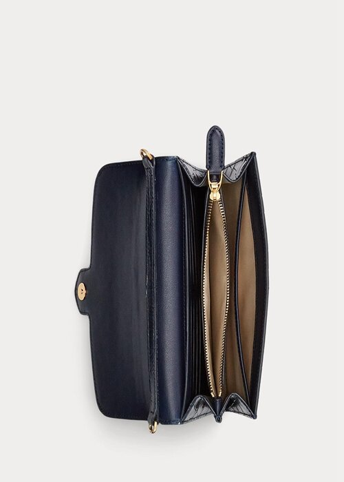 Refined Navy Women’s Ralph Lauren Embossed Leather Medium Adair Crossbody Bags Refined Navy Women’s Ralph Lauren Embossed Leather Medium Adair Crossbody Bags