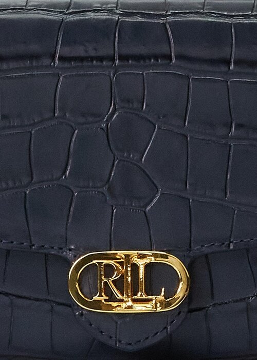 Refined Navy Women’s Ralph Lauren Embossed Leather Medium Adair Crossbody Bags Refined Navy Women’s Ralph Lauren Embossed Leather Medium Adair Crossbody Bags