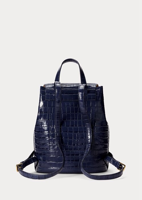 Refined Navy Women’s Ralph Lauren Embossed Leather Medium Winny Backpacks Refined Navy Women’s Ralph Lauren Embossed Leather Medium Winny Backpacks