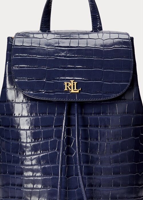 Refined Navy Women’s Ralph Lauren Embossed Leather Medium Winny Backpacks Refined Navy Women’s Ralph Lauren Embossed Leather Medium Winny Backpacks