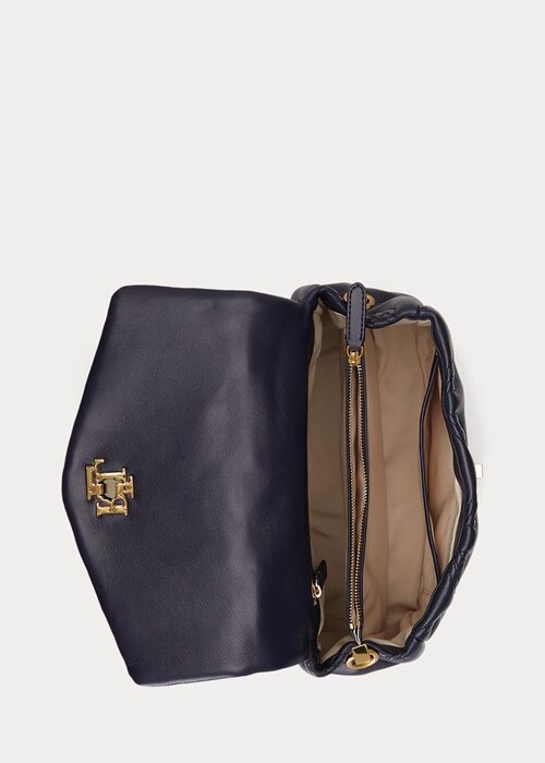 Refined Navy Women’s Ralph Lauren Quilted Leather Medium Farrah Satchel Bags Refined Navy Women’s Ralph Lauren Quilted Leather Medium Farrah Satchel Bags