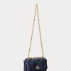Refined Navy Women’s Ralph Lauren Quilted Nappa Leather Medium Shoulder Bags Refined Navy Women’s Ralph Lauren Quilted Nappa Leather Medium Shoulder Bags