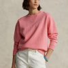 Rose Women’s Ralph Lauren Fleece Crewneck Pullover Sweatshirts Rose Women’s Ralph Lauren Fleece Crewneck Pullover Sweatshirts