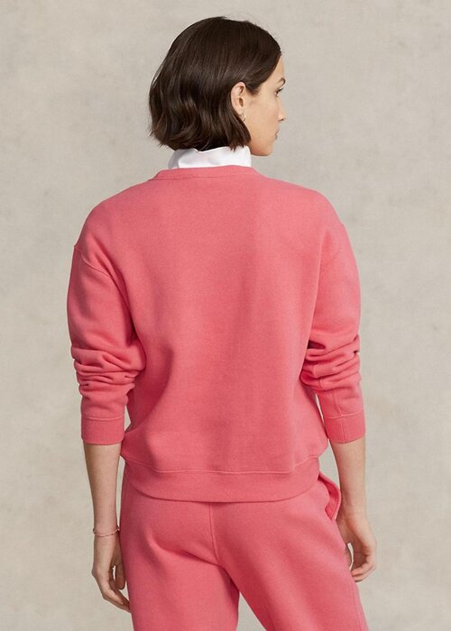 Rose Women’s Ralph Lauren Fleece Crewneck Pullover Sweatshirts Rose Women’s Ralph Lauren Fleece Crewneck Pullover Sweatshirts