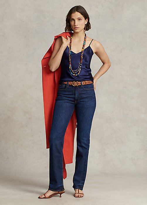 Royal Women’s Ralph Lauren High-Rise Straight Fit Jeans Royal Women’s Ralph Lauren High-Rise Straight Fit Jeans