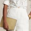Sand Women’s Ralph Lauren Embossed Leather Envelope Handbag Sand Women’s Ralph Lauren Embossed Leather Envelope Handbag