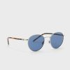 Silver Men’s Ralph Lauren 0PH3133 Round Sunglasses Silver Men’s Ralph Lauren 0PH3133 Round Sunglasses