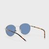 Silver Men’s Ralph Lauren 0PH3133 Round Sunglasses Silver Men’s Ralph Lauren 0PH3133 Round Sunglasses