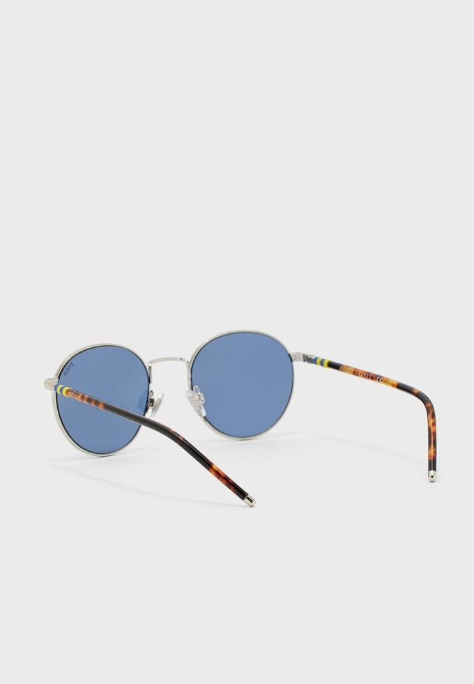 Silver Men’s Ralph Lauren 0PH3133 Round Sunglasses Silver Men’s Ralph Lauren 0PH3133 Round Sunglasses
