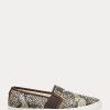 Snake Women’s Ralph Lauren Jinny Embossed Leather Slip-On Sneakers Snake Women’s Ralph Lauren Jinny Embossed Leather Slip-On Sneakers