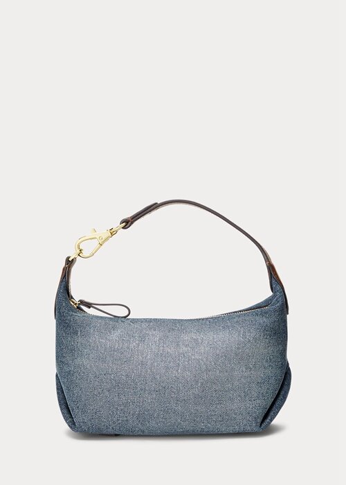 Sunset Indigo Wash/Lauren Women’s Ralph Lauren Washed Denim Small Kassie Shoulder Bags Sunset Indigo Wash/Lauren Women’s Ralph Lauren Washed Denim Small Kassie Shoulder Bags