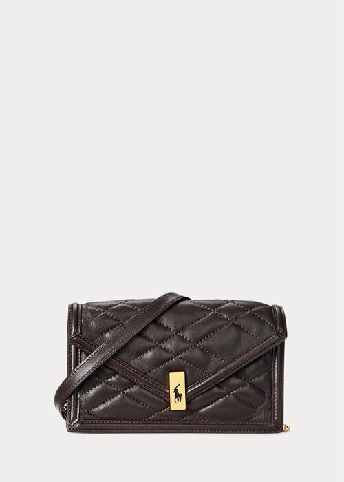 Tobacco Women’s Ralph Lauren Polo ID Quilted Chain Wallets Tobacco Women’s Ralph Lauren Polo ID Quilted Chain Wallets