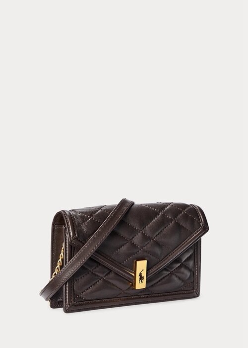 Tobacco Women’s Ralph Lauren Polo ID Quilted Chain Wallets Tobacco Women’s Ralph Lauren Polo ID Quilted Chain Wallets