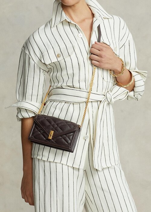Tobacco Women’s Ralph Lauren Polo ID Quilted Chain Wallets Tobacco Women’s Ralph Lauren Polo ID Quilted Chain Wallets