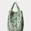 Turquoise Women’s Ralph Lauren Faux-Snakeskin Medium Marcy Satchel Bags Turquoise Women’s Ralph Lauren Faux-Snakeskin Medium Marcy Satchel Bags