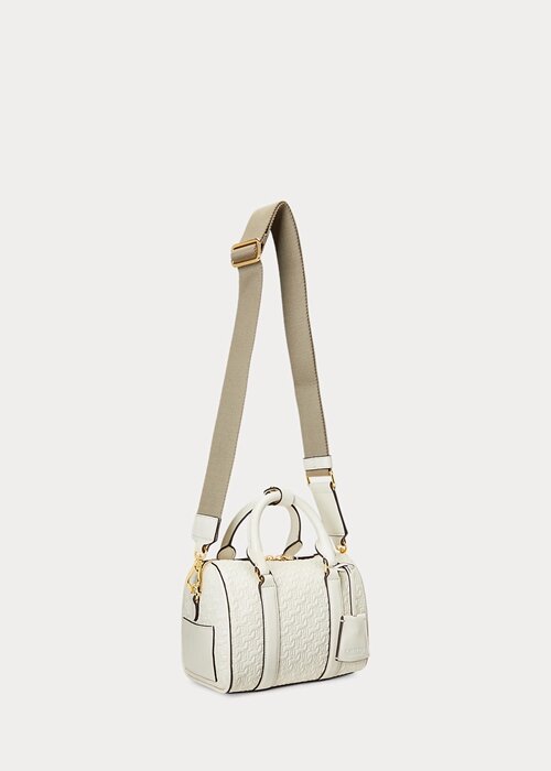 Vanilla/Buff Women’s Ralph Lauren Debossed Leather Small Kaden Satchel Bags Vanilla/Buff Women’s Ralph Lauren Debossed Leather Small Kaden Satchel Bags