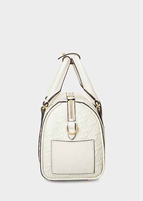 Vanilla/Buff Women’s Ralph Lauren Debossed Leather Small Kaden Satchel Bags Vanilla/Buff Women’s Ralph Lauren Debossed Leather Small Kaden Satchel Bags