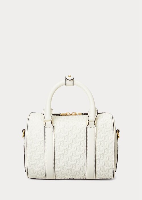 Vanilla/Buff Women’s Ralph Lauren Debossed Leather Small Kaden Satchel Bags Vanilla/Buff Women’s Ralph Lauren Debossed Leather Small Kaden Satchel Bags